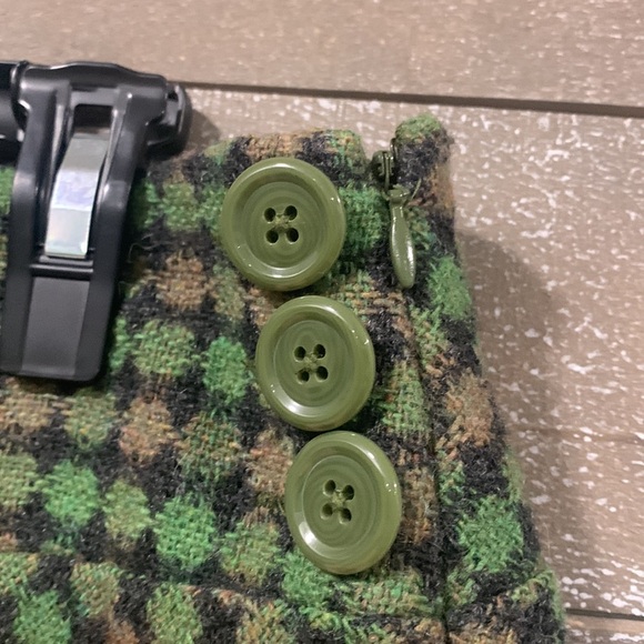 LOFT by Ann Taylor vintage wool blend green lined skirt 12P - Picture 3 of 8